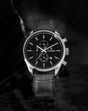 Load image into Gallery viewer, The Chrono S - Black/Silver 40mm