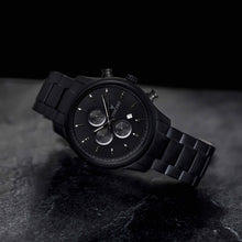 Load image into Gallery viewer, The Chrono S - Matte Black Steel 40mm