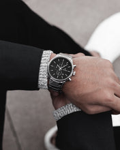Load image into Gallery viewer, The Chrono S - Black/Silver Steel