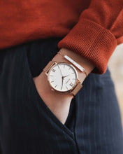 Load image into Gallery viewer, Marble Bar Bracelet - Rose + Carrara
